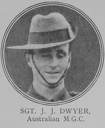 Dwyer J J Sergt VC Australian Machine Gun Corps
