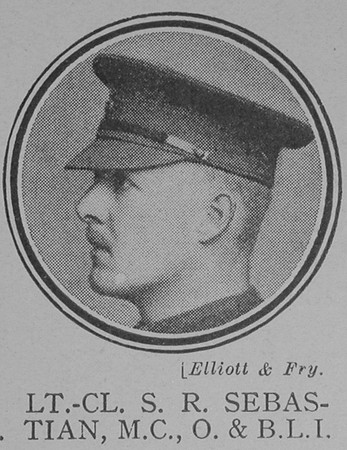 Sebastian S R Lt Col MC Oxford And Bucks Light Infantry