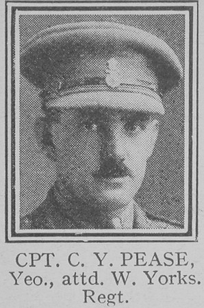 Pease C Y Captain Yeomanry Attd West Yorkshire Regiment