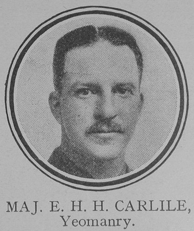 Carlile E H H Major Hertfordshire Yeomanry
