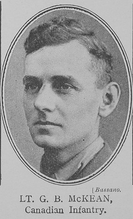 McKean G B Lt VC 14th Canadian Expeditionary Force