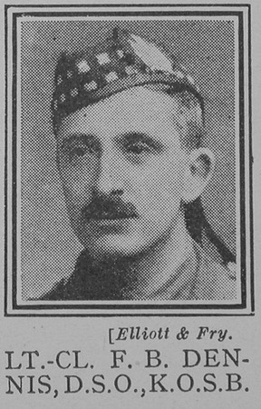 Dennis F B Lt Col DSO Kings Own Scottish Borderers