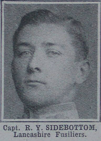 Sidebottom R Y Captain Lanc Fusiliers The War Illustrated 17th Apr 1915