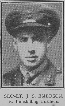 Emerson J S 2nd Lt VC Royal Inniskilling Fusiliers