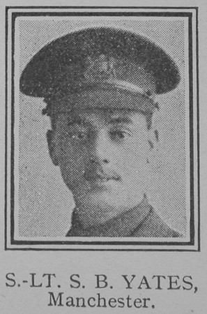 Yates S B 2nd Lt Manchester Regiment