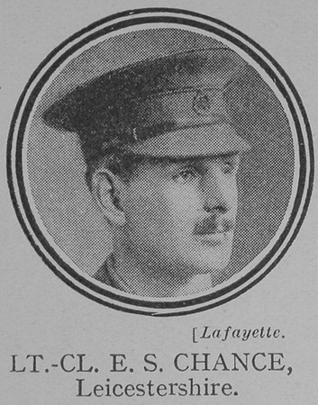 Chance E S Lt Col Leicestershire Regiment