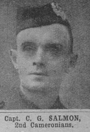 Salmon C G Captain 2nd Cameronians The War Illustrated 12th Jun 1915