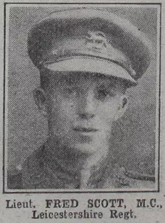 Scott F Lt MC Leics Regt The War Illustrated