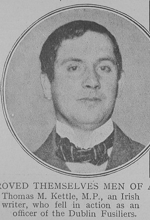 Kettle T M Lt 9th Royal Dublin Fusiliers