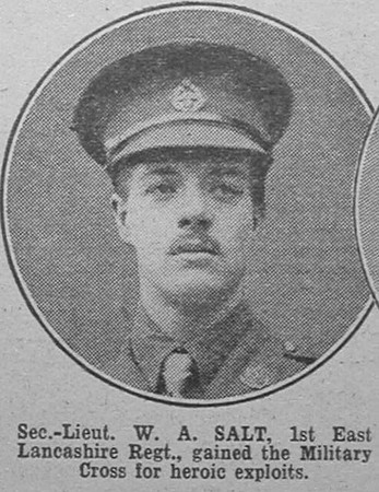Salt W A 2nd Lt MC 1st East Lancs Regt The War Illustrated 24th July 1915