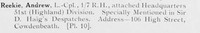 Reekie A LCpl 7th Black Watch Photo Avaialble Plate 10