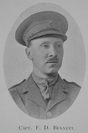 Bennett F D Captain 5th North Staffs Regiment The Fifth North Staffords