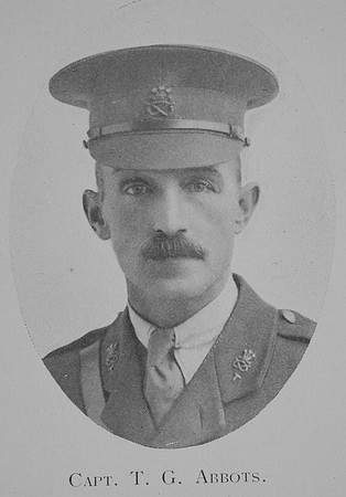 Abbots T G Captain 5th North Staffs Regiment The Fifth North Staffs