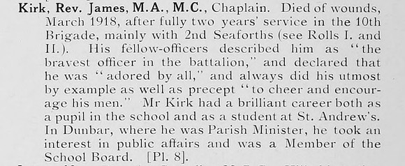 Kirk J Chaplain MC Army Chaplains Photo Available Plate 8
