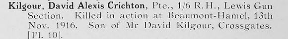 Kilgour D A C Pte 6th Black Watch Photo Available Plate 10