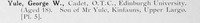 Yule G W Cadet Edinburgh University OTC Photo Available Plate 5