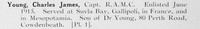 Young C J Captain Royal Army Medical Corps Photo Available Plate 1