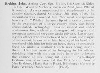 Erskine J Acting Coy Sergt Major VC 5th Cameronians