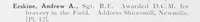 Erskine A A Sergt DCM Royal Engineers Photo Available Plate 12