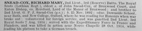 Snead-Cox R M 2nd Lt 3rd Royal Scots Obit