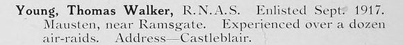 Young T W Pte Royal Naval Air Service