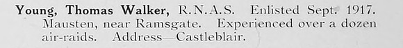 Young T W Royal Naval Air Service