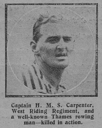 Carpenter H M S Captain 10th West Riding Regiment The Graphic 15th July 1916