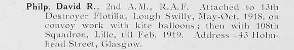Philp D R 2nd AM Royal Air Force