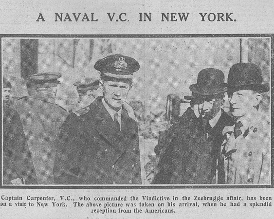 Carpenter A Captain VC Royal Navy The Graphic 12th Dec 1918