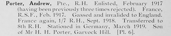 Porter A Pte Black Watch Photo Available Plate 6