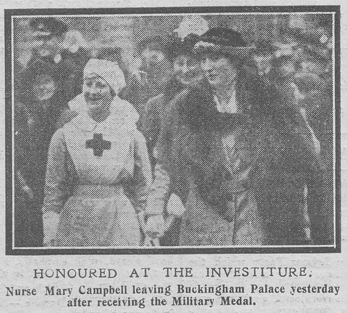 Campbell M Nurse MM The Graphic 14th Dec 1918