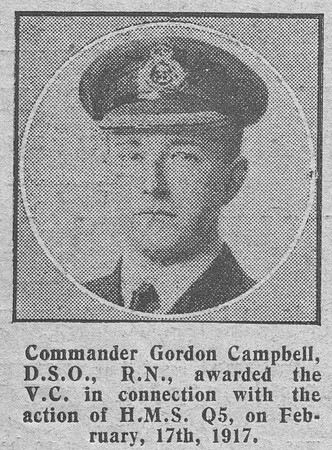 Campbell G Comm VC DSO Royal Navy The Graphic 21st Nov 1918