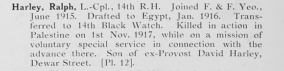 Harley R LCpl 14th Black Watch Photo Available Plate 12