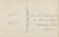 Romantic French Postcard Back