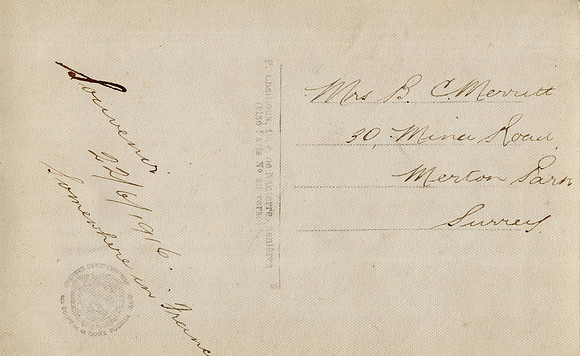 Romantic Postcard Back