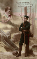 Romantic French Postcard Front
