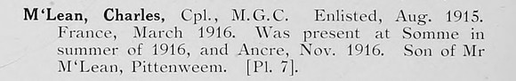 McLean C Cpl Machine Gun Corps Photo Available Plate 7