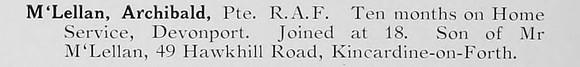 McLellan A Pte Royal Air Force