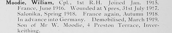Moodie W Cpl 1st Black Watch