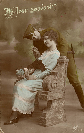 French Romantic Postcard Front