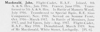 MacDonald J Flt Cadet Royal Air Force Photo Available Plate 6