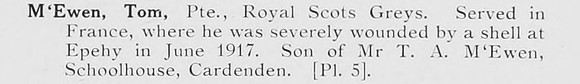 McEwen T Pte Royal Scots Greys Photo Available Plate 5