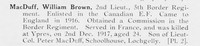 MacDuff W B 2nd Lt 5th Border Regiment Photo Available Plate 2