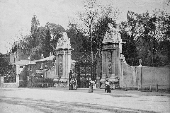 The Lion Gates Hampton Court Palalce 1890s