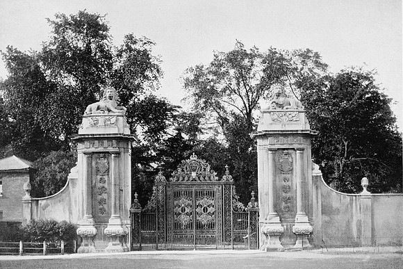 The Lion Gates Hampton Court 1890s