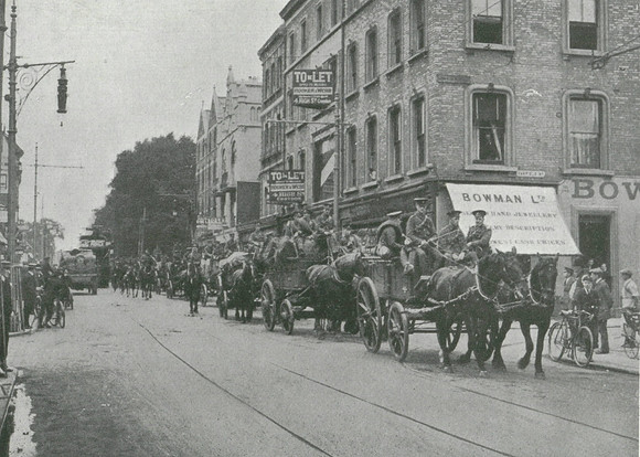Mobilisation Of The 4th Queens Royal West Surrey Regt London Road Croydon 5th August 1914