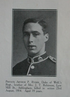 Ryder A P Pte 2nd West Riding Regt Craven Roll Of Honour