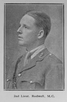 Rodwell W A 2nd Lt MC Royal Engineers