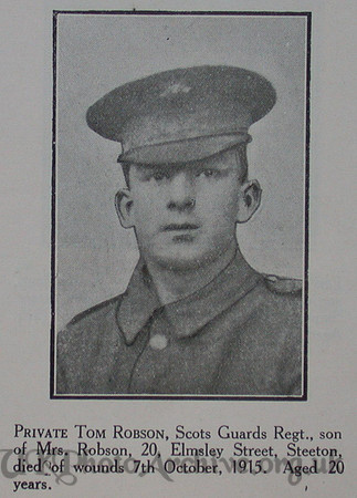 Robson T Pte 1st Scots Guards Craven Roll Of Honour