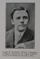 Rudderham S W Wireless Telegraph Operator HMS Cressy RNR Craven Roll Of Honour